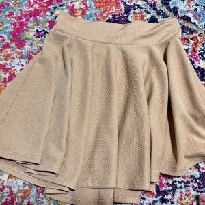 Medium Khaki Skater Skirt